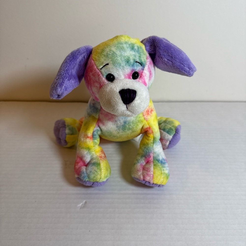 Tie-Dye Plush Puppy Stuffed Animal Webkins